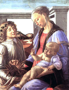  Sandro Botticelli Madonna and Child with an Angel - Art Print