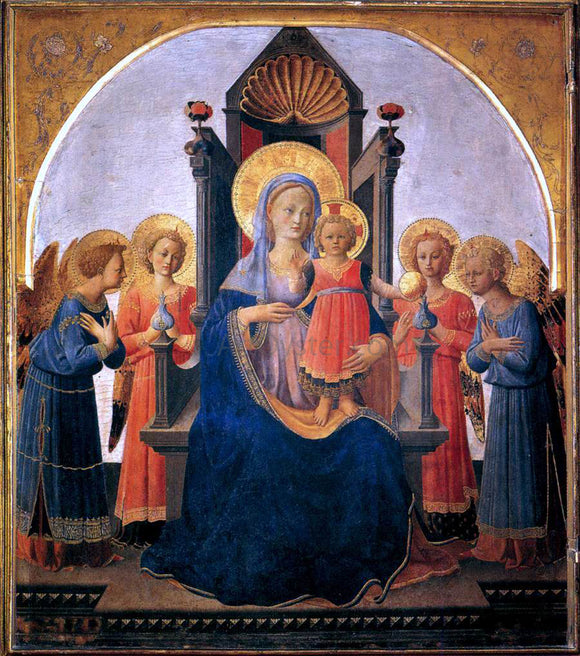  Zanobi Strozzi Madonna and Child with Angels - Art Print