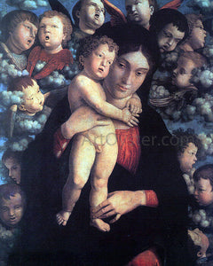  Andrea Mantegna Madonna and Child with Cherubs - Art Print