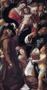  Giulio Cesare Procaccini Madonna and Child with Saints and Angels - Art Print