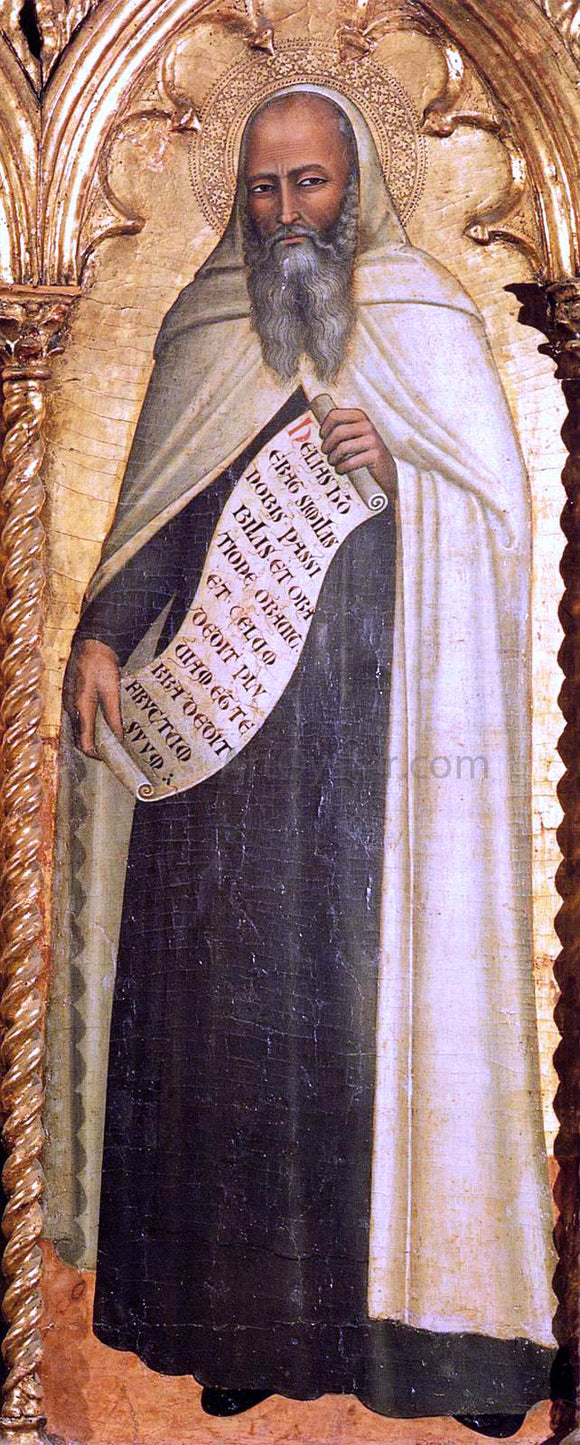  Andrea Da Firenze Madonna and Child with Saints (detail) - Art Print