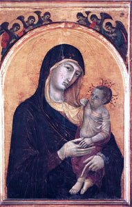  Duccio Di Buoninsegna Madonna and Child with Six Angels - Art Print