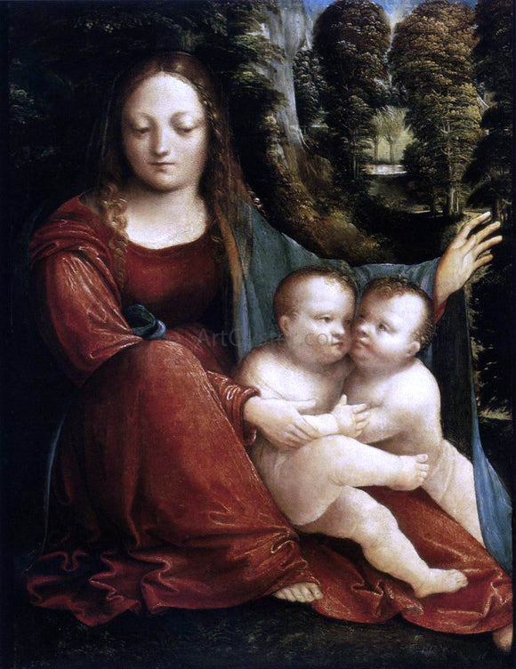  Martino Piazza Da Lodi Madonna and Child with the Infant St John - Art Print