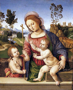  Timoteo Viti Madonna and Child with the Infant St John the Baptist - Art Print