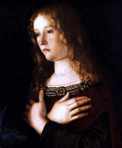  Giovanni Bellini Madonna and Child with Two Saints (detail) - Art Print