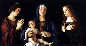  Giovanni Bellini Madonna and Child with Two Saints (Sacra Conversazione) - Art Print