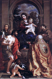  Pietro Da Cortona Madonna and Saints - Art Print