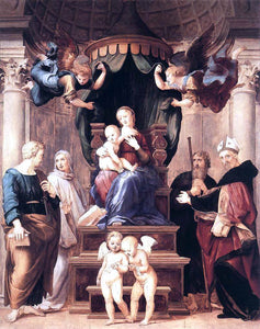  Raphael Madonna del Baldacchino - Art Print