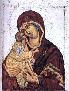 Theophanes the Greek Madonna of Don Icon - Art Print