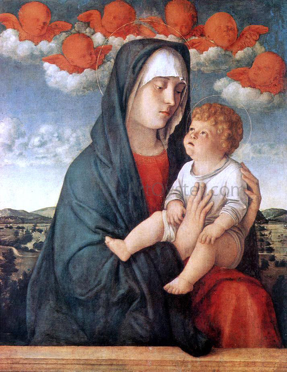  Giovanni Bellini Madonna of Red Angels - Art Print