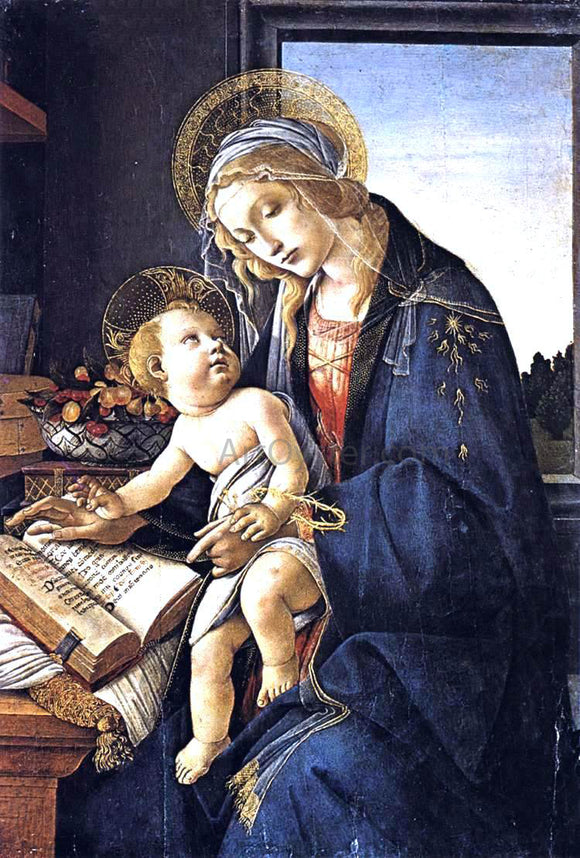  Sandro Botticelli Madonna of the Book (Madonna del Libro) - Art Print