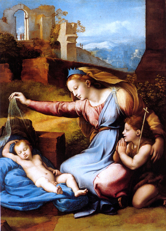  Raphael Madonna of the Diadem - Art Print