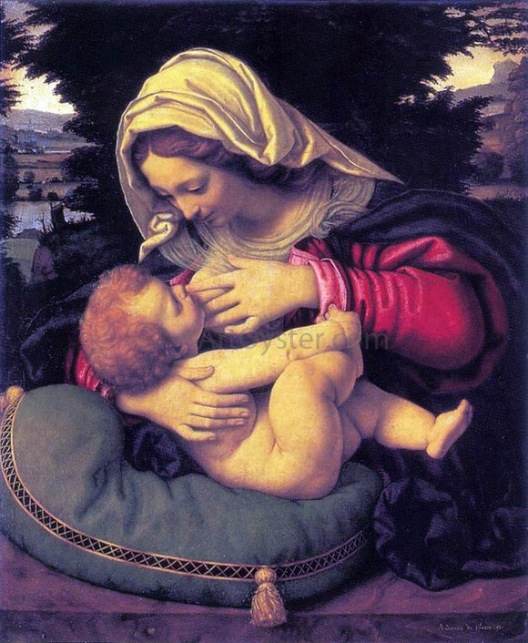  Andrea Solario Madonna of the Green Cushion - Art Print