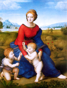  Raphael Madonna of the Meadow (also known as Madonna del Prato) - Art Print