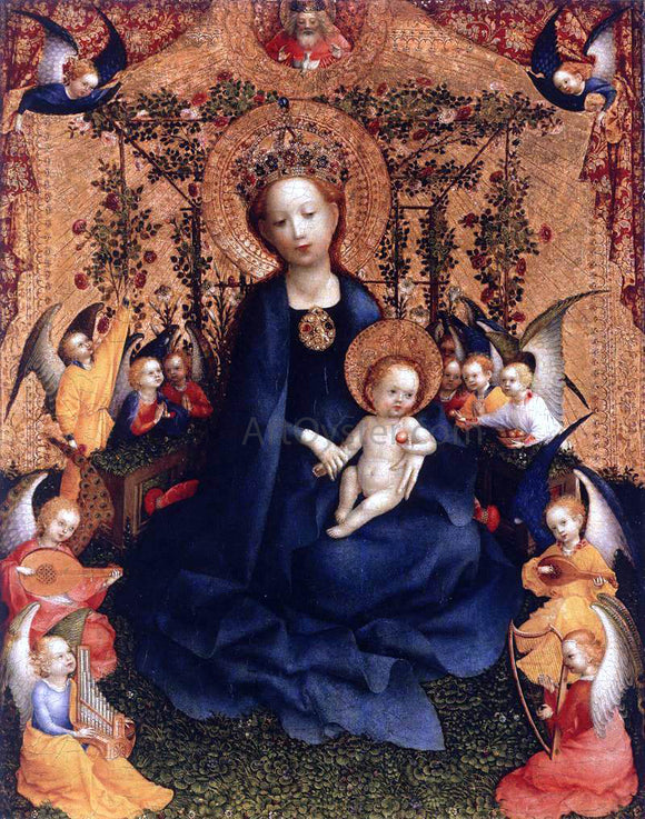  Stefan Lochner Madonna of the Rose Bush - Art Print