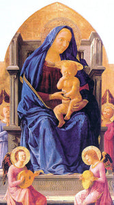  Masaccio Madonna with Child and Angels - Art Print