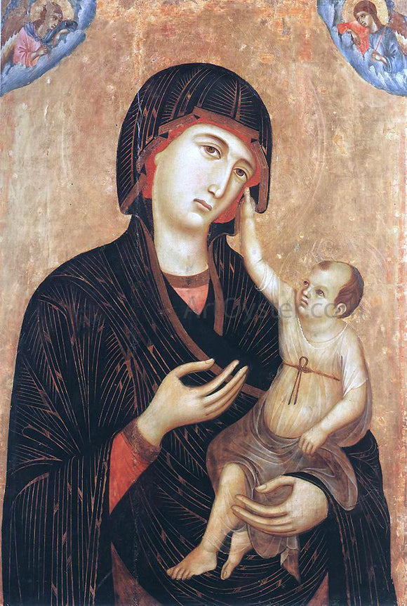  Duccio Di Buoninsegna Madonna with Child and Two Angels (Crevole Madonna) - Art Print