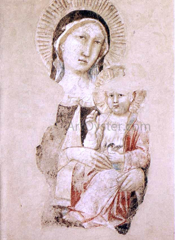  Agnolo Gaddi Madonna with Child (fragment) - Art Print