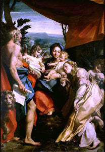  Correggio Madonna with St. Jerome (The Day) - Art Print