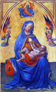  Tommaso Masolino Madonna with the Child - Art Print
