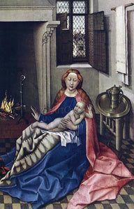  Robert Campin Madonna with the Child (altarpiece) - Art Print