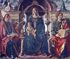  Francesco Del Cossa Madonna with the Child and Saints - Art Print