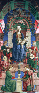  Cosme Tura Madonna with the Child Enthroned (panel from the Roverella Polyptych) - Art Print