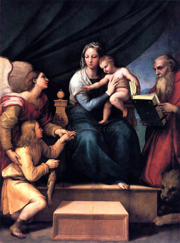  Raphael Madonna with the Fish - Art Print