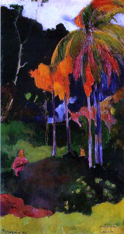  Paul Gauguin Mahana maa, I (also known as The Moment of Truth, I) - Art Print