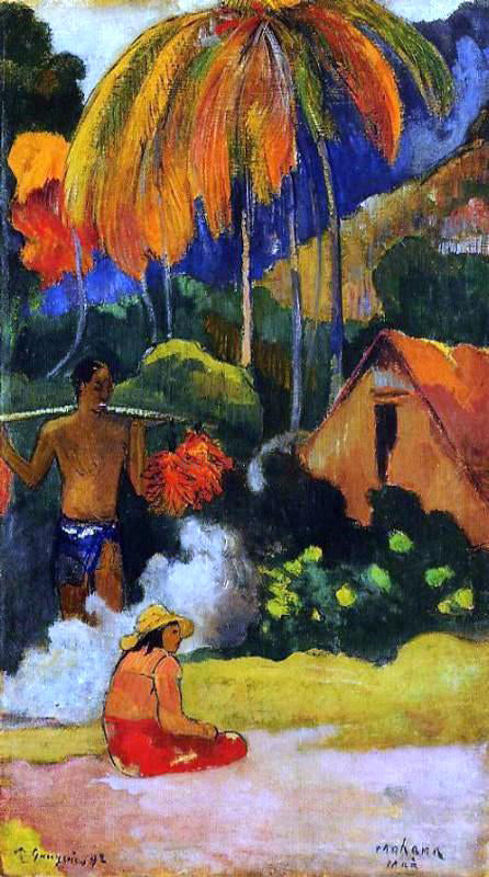  Paul Gauguin Mahana Maa, II (also known as The Moment of Truth, II) - Art Print