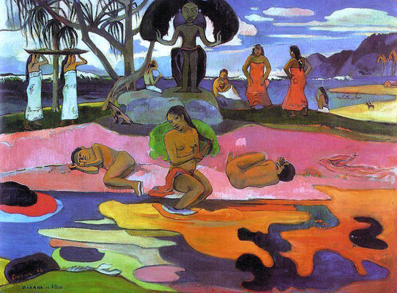  Paul Gauguin Mahana no Atua (also known as Day of the Gods) - Art Print