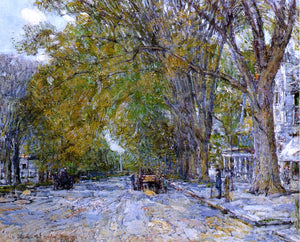  Frederick Childe Hassam Main Street, East Hampton - Art Print