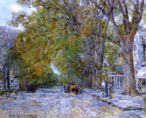  Frederick Childe Hassam Main Street, East Hampton - Art Print