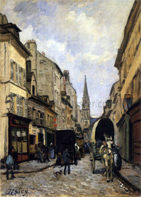  Alfred Sisley Main Street in Argenteuil - Art Print