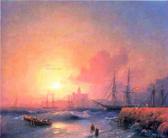  Ivan Constantinovich Aivazovsky Malaga - Art Print