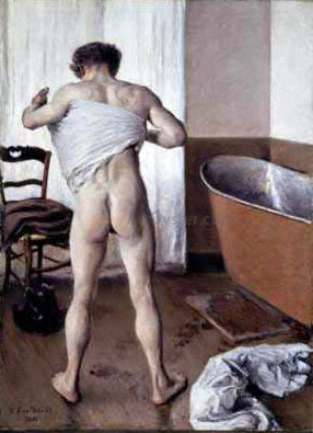  Gustave Caillebotte Man at His Bath - Art Print