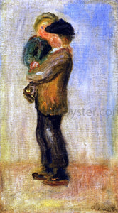  Pierre Auguste Renoir Man Carrying a Boy - Art Print