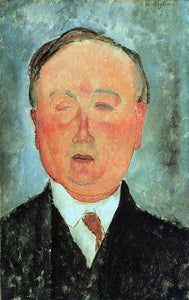  Amedeo Modigliani Man in a Monocle Named Bidou - Art Print