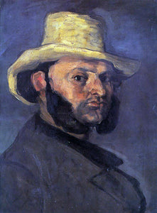  Paul Cezanne Man in a Straw Hat - Art Print
