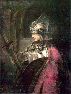  Rembrandt Van Rijn Man in Arms - Art Print