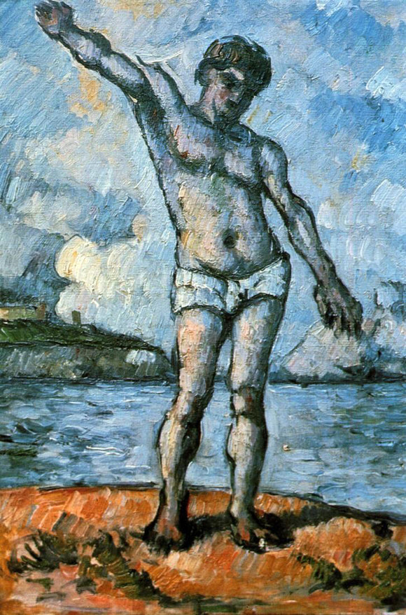  Paul Cezanne Man Standing, Arms Extended - Art Print