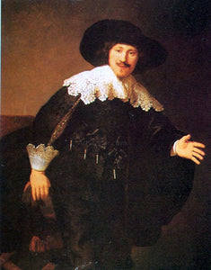  Rembrandt Van Rijn Man Standing Up - Art Print