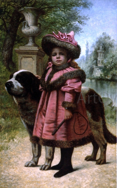  Joseph Edouard Stevens Man's Best Friend - Art Print