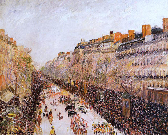  Camille Pissarro Mardi-Gras on the Boulevards - Art Print