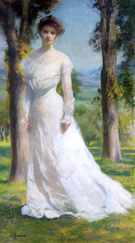  Edmund Tarbell Margaret Under the Elms - Art Print