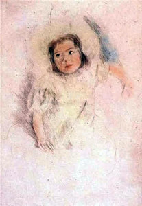  Mary Cassatt Margot Wearing a Bonnet - Art Print