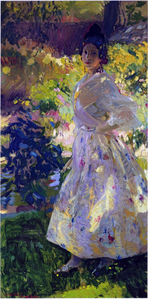  Joaquin Sorolla Y Bastida Maria Dressed as a Valencian Peasant Girl - Art Print
