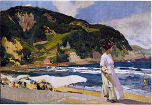  Joaquin Sorolla Y Bastida Maria on the beach, Zarauz - Art Print