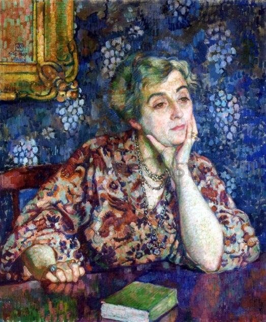  Theo Van Rysselberghe Maria van Rysselberghe in Jersey - Art Print
