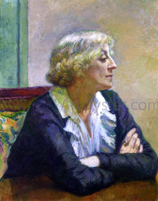  Theo Van Rysselberghe Maria Van Rysselberghe with Crossed Arms - Art Print